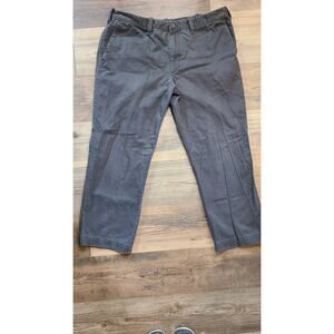 Eddie Bauer Chino Pants Mens 40x30 Fits 38x29.5 Dark Gray Classic Fit Cotton